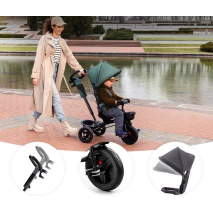 KINDERKRAFT - Dětská tříkolka AVEO zelená