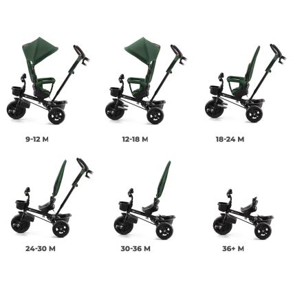 KINDERKRAFT - Dětská tříkolka AVEO zelená