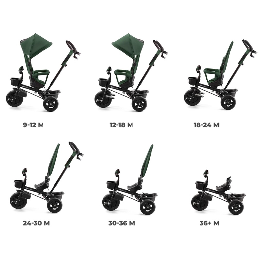KINDERKRAFT - Dětská tříkolka AVEO zelená