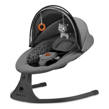 KINDERKRAFT - Dětské houpátko s melodií 2v1 LUMI 4xAAA tmavě šedá
