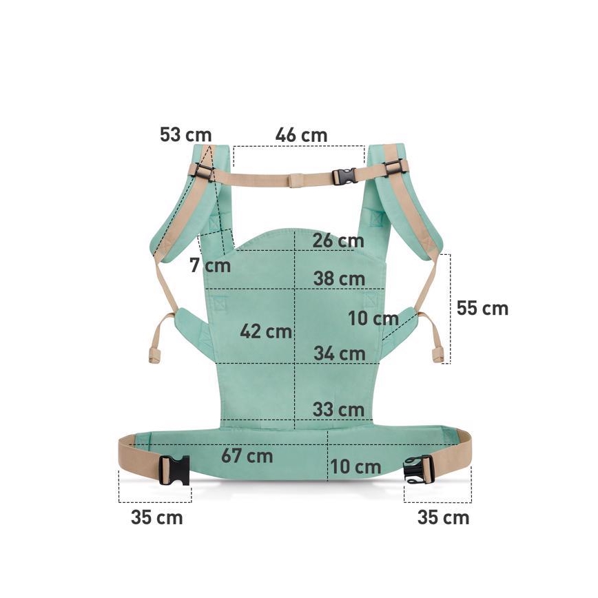 KINDERKRAFT - Dětské nosítko NINO růžová