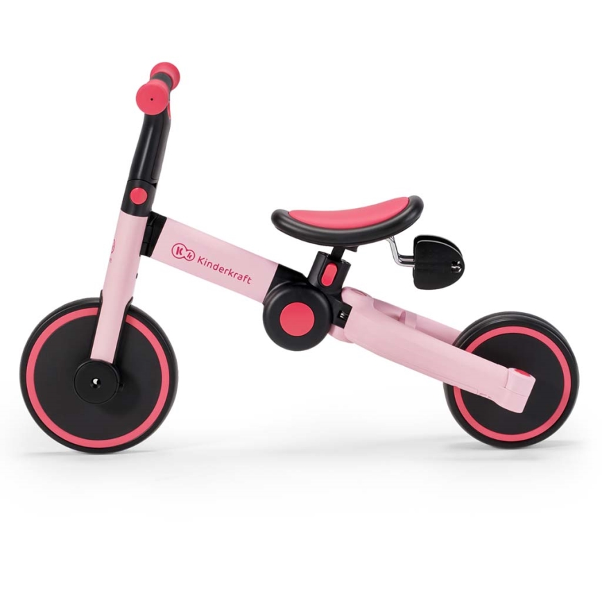 KINDERKRAFT - Dětské odrážedlo 3v1 4TRIKE růžová