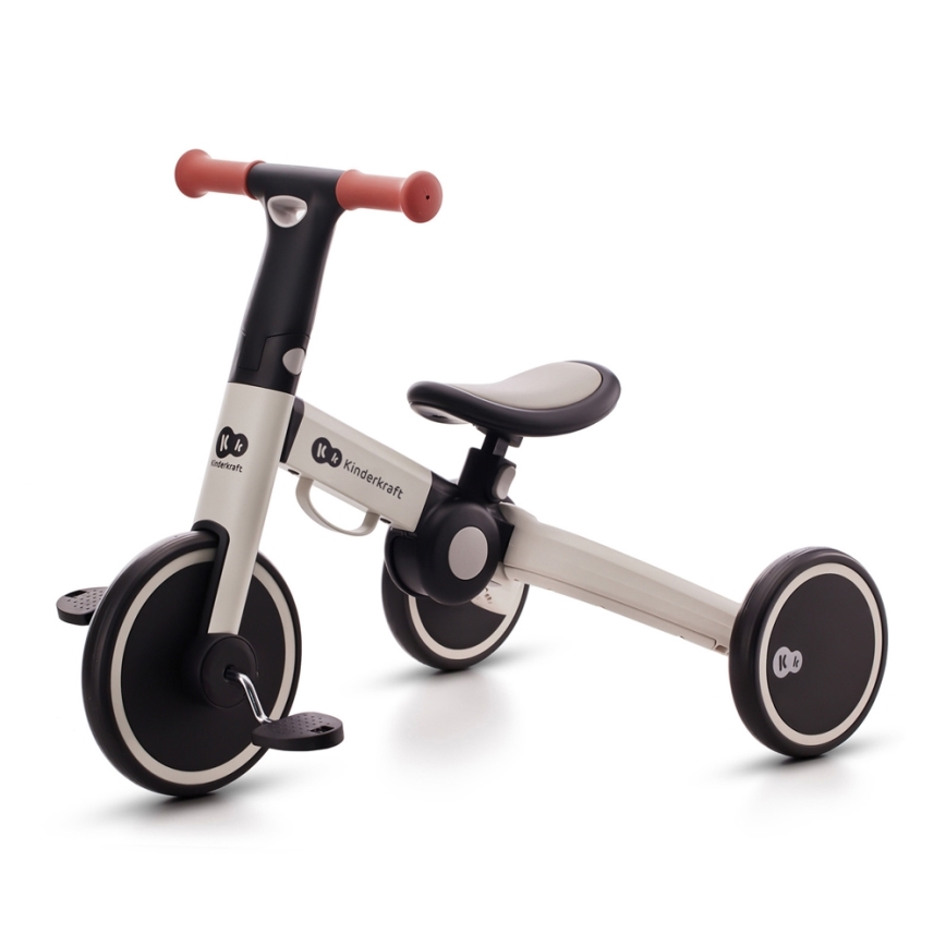 KINDERKRAFT - Dětské odrážedlo 3v1 4TRIKE šedá