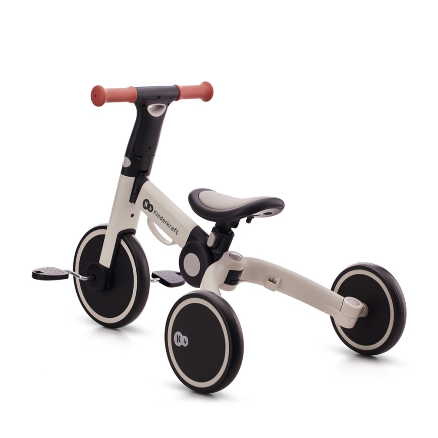 KINDERKRAFT - Dětské odrážedlo 3v1 4TRIKE šedá