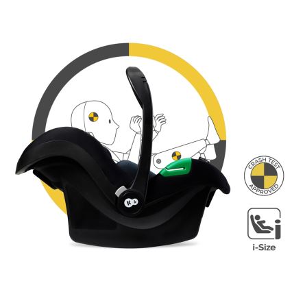 KINDERKRAFT - Kombinovaný kočárek 3v1 ESME Pure black + autosedačka MINK PRO