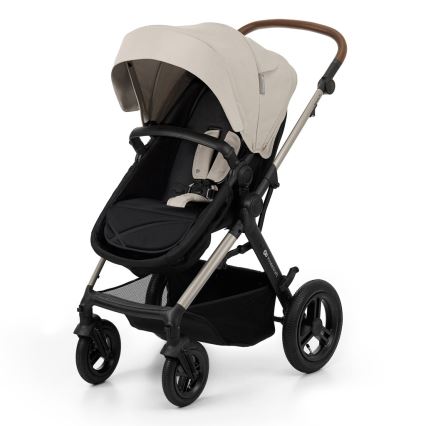 KINDERKRAFT - Kombinovaný kočárek 3v1 MOOV 2 AIR Moonlight grey + autosedačka MINK PRO
