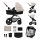 KINDERKRAFT - Kombinovaný kočárek 3v1 MOOV 2 AIR Moonlight grey + autosedačka MINK PRO