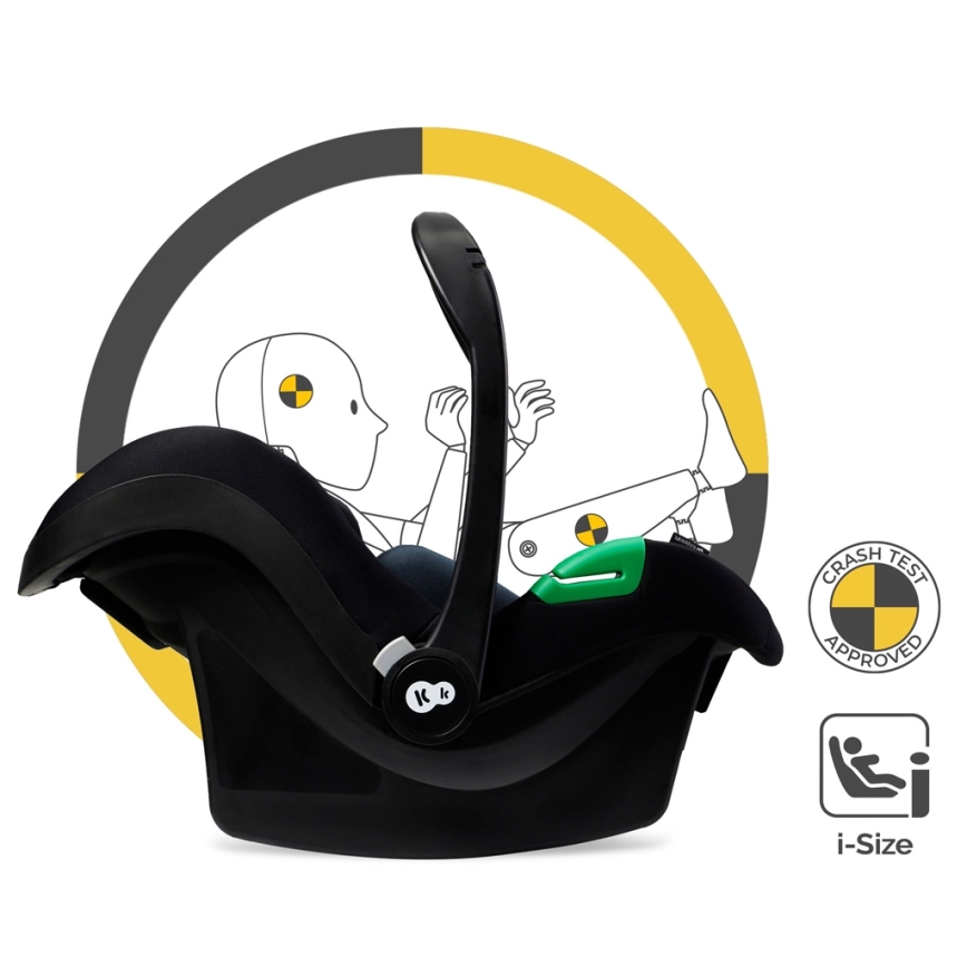 KINDERKRAFT - Kombinovaný kočárek 3v1 MOOV 2 Moonlight grey + autosedačka MINK PRO