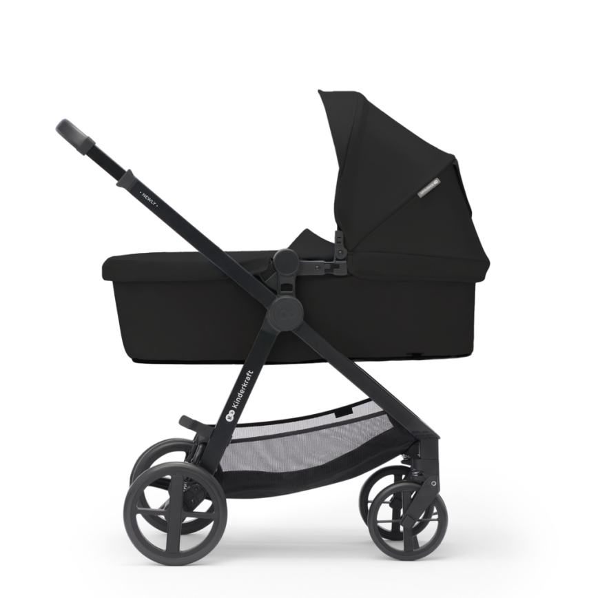 KINDERKRAFT - Kombinovaný kočárek 3v1 NEWLY Classic black  + autosedačka MINK PRO