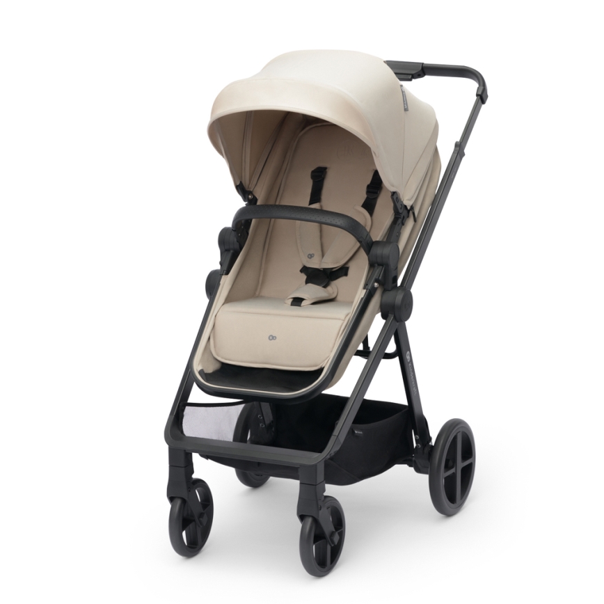 KINDERKRAFT - Kombinovaný kočárek 3v1 NEWLY Sand beige + autosedačka MINK PRO