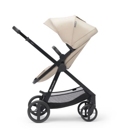 KINDERKRAFT - Kombinovaný kočárek 3v1 NEWLY Sand beige + autosedačka MINK PRO