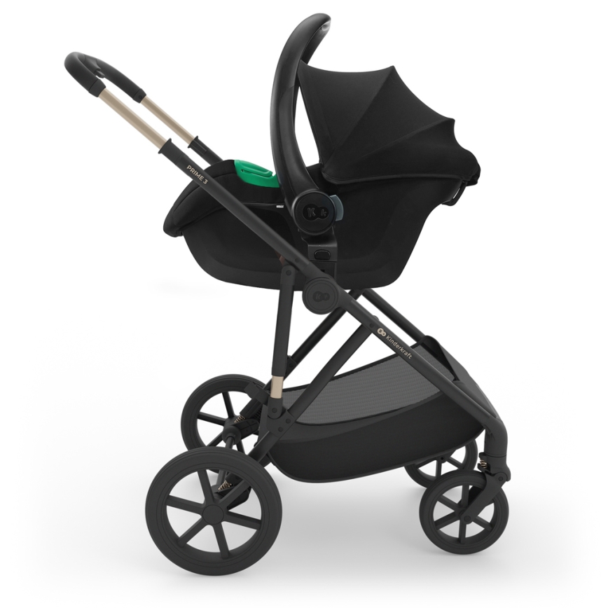 KINDERKRAFT - Kombinovaný kočárek 3v1 PRIME 3 Velvet Mocca