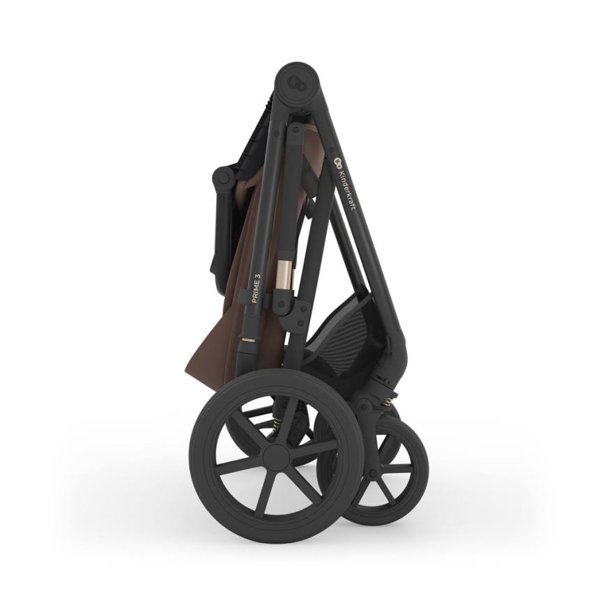 KINDERKRAFT - Kombinovaný kočárek 3v1 PRIME 3 Velvet Mocca
