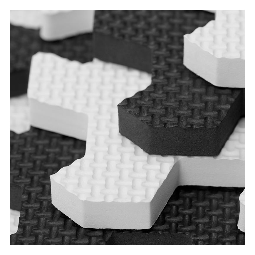 KINDERKRAFT - Pěnové puzzle LUNO 30ks černá/bílá