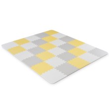 KINDERKRAFT - Pěnové puzzle LUNO 30ks šedá/žlutá