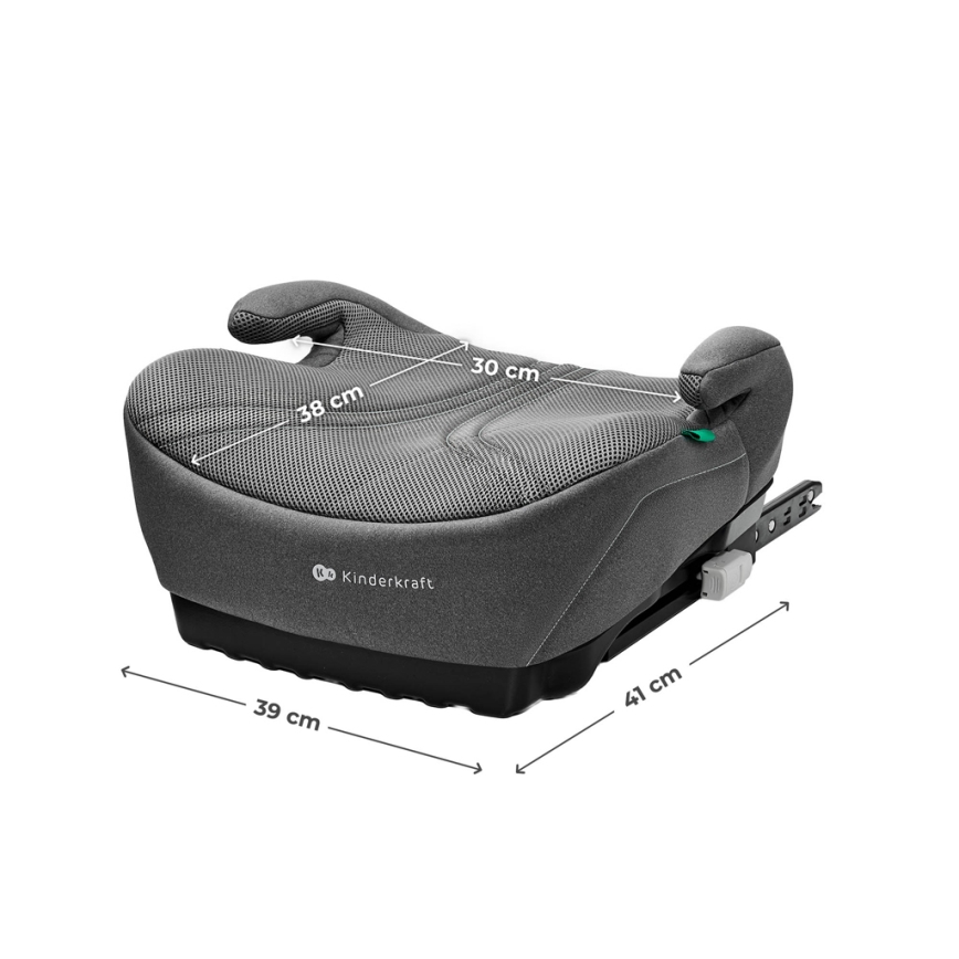 KINDERKRAFT - Podsedák do auta I-BOOST 2 PRO i-Size 125–150 cm šedá