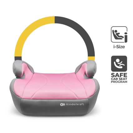 KINDERKRAFT - Podsedák do auta I-BOOST i-Size 135-150 cm růžová