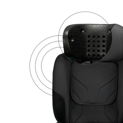 KINDERKRAFT SELECT - Autosedačka I-FIX (40-150 cm) Graphite black