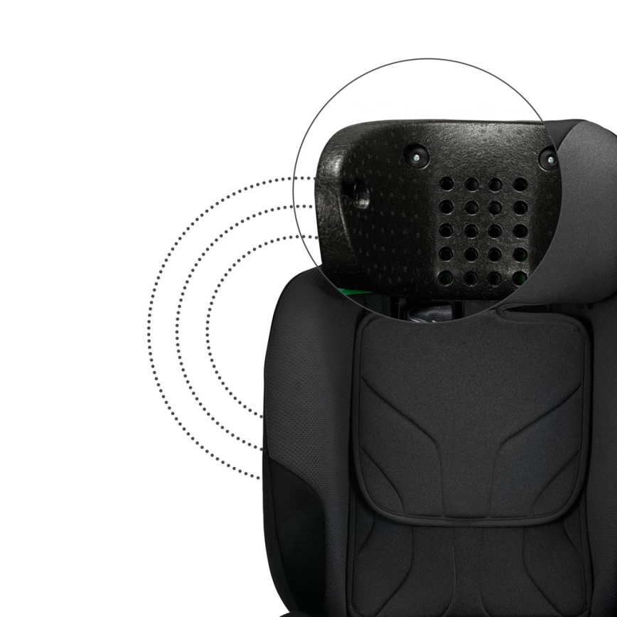 KINDERKRAFT SELECT - Autosedačka s otočnou základnou I-FIX (40-150 cm) Graphite black