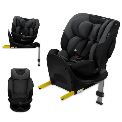 KINDERKRAFT SELECT - Autosedačka s otočnou základnou I-FIX (40-150 cm) Graphite black