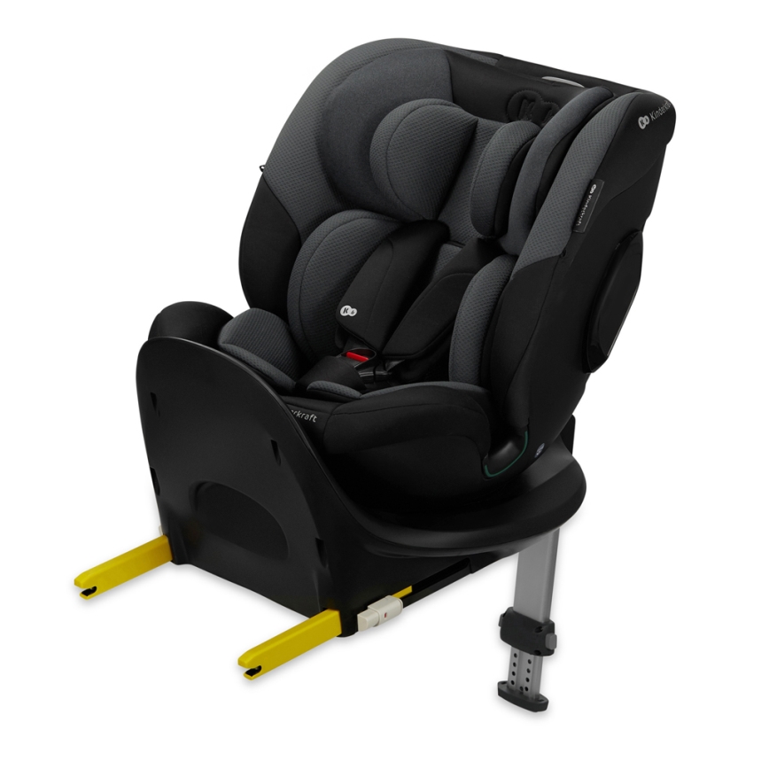 KINDERKRAFT SELECT - Autosedačka s otočnou základnou I-FIX (40-150 cm) Graphite black