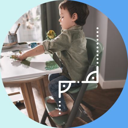 KINDERKRAFT SELECT - Dětská jídelní židle 3v1 LIVY Premium dub + lehátko CALMEE