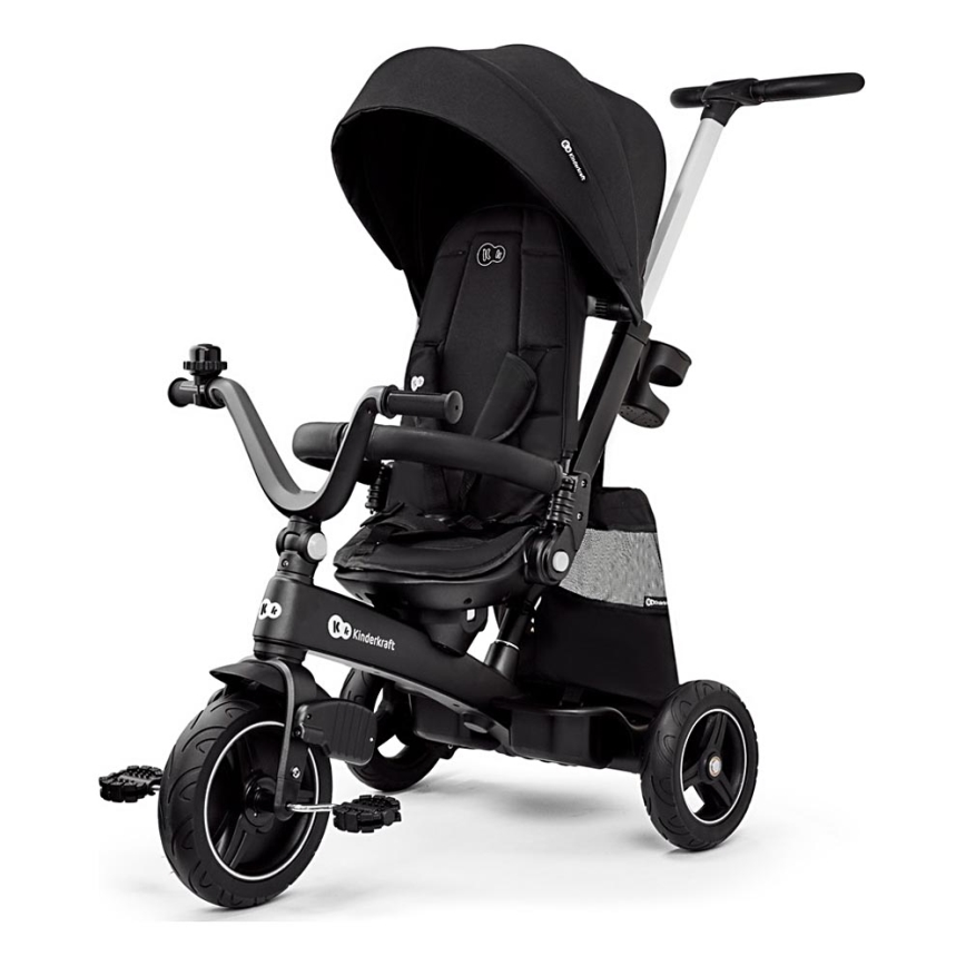 KINDERKRAFT SELECT - Dětská tříkolka 5v1 EASYTWIST Premium černá