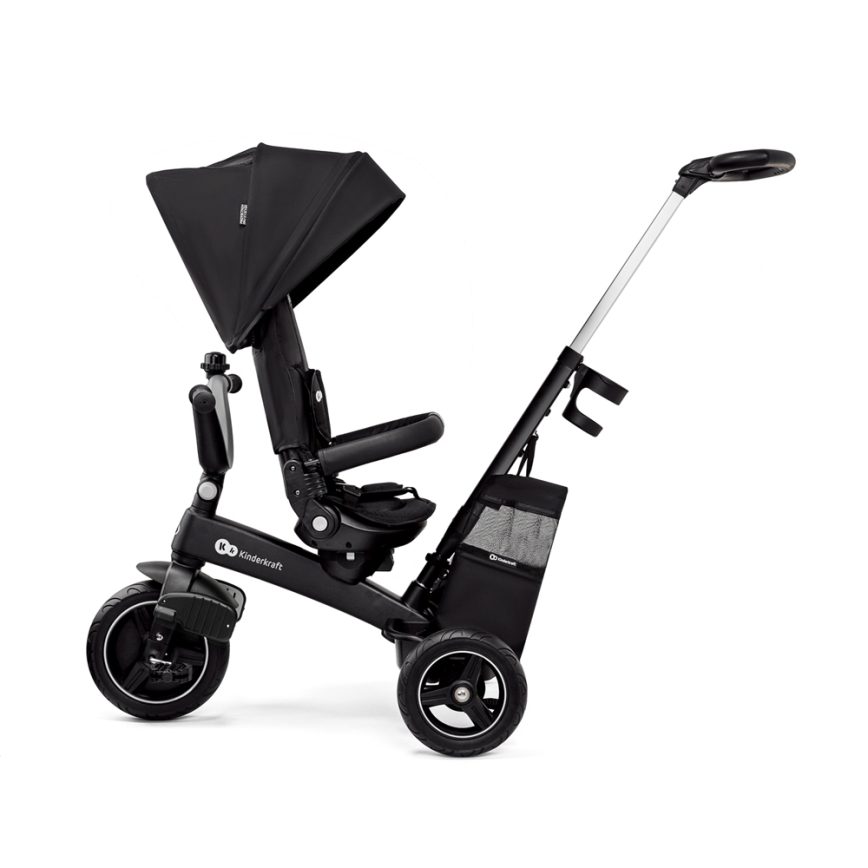 KINDERKRAFT SELECT - Dětská tříkolka 5v1 EASYTWIST Premium černá
