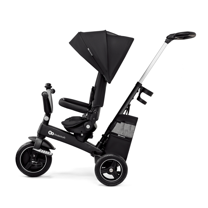 KINDERKRAFT SELECT - Dětská tříkolka 5v1 EASYTWIST Premium černá