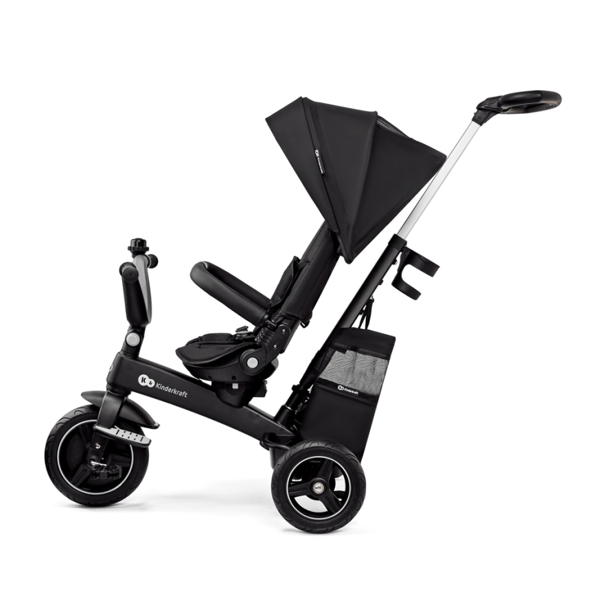 KINDERKRAFT SELECT - Dětská tříkolka 5v1 EASYTWIST Premium černá