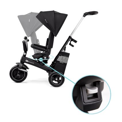 KINDERKRAFT SELECT - Dětská tříkolka 5v1 EASYTWIST Premium černá