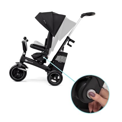 KINDERKRAFT SELECT - Dětská tříkolka 5v1 EASYTWIST Premium černá