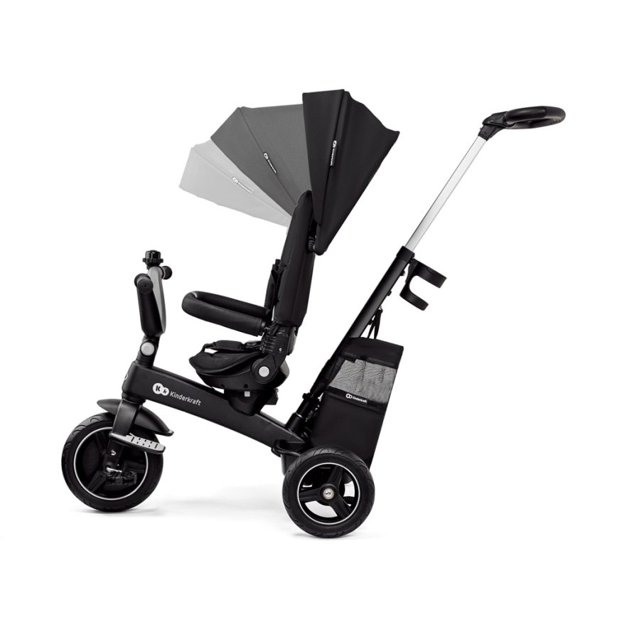 KINDERKRAFT SELECT - Dětská tříkolka 5v1 EASYTWIST Premium černá
