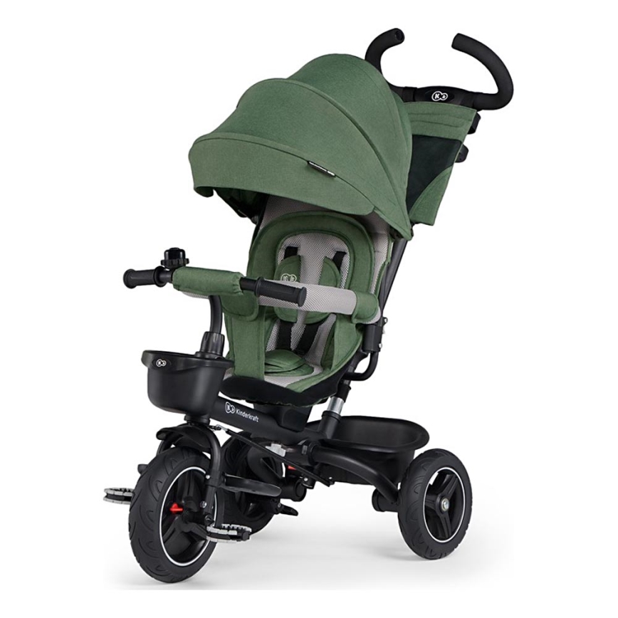 KINDERKRAFT SELECT - Dětská tříkolka SPINSTEP Premium zelená