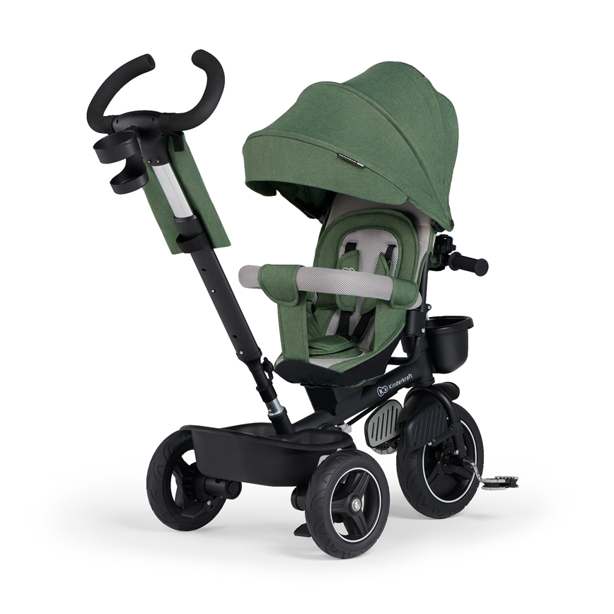 KINDERKRAFT SELECT - Dětská tříkolka SPINSTEP Premium zelená