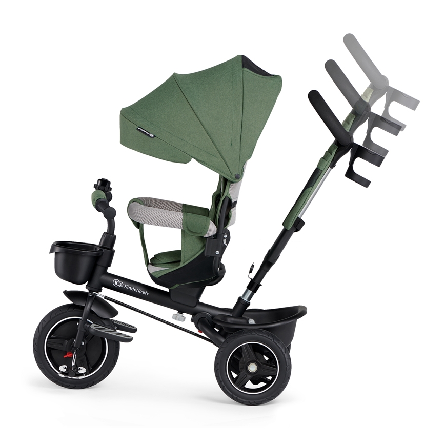 KINDERKRAFT SELECT - Dětská tříkolka SPINSTEP Premium zelená