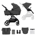 KINDERKRAFT SELECT - Kombinovaný kočárek 2v1 YOXI Moonlight grey