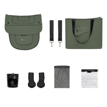 KINDERKRAFT SELECT - Kombinovaný kočárek 2v1 YOXI Mystic green