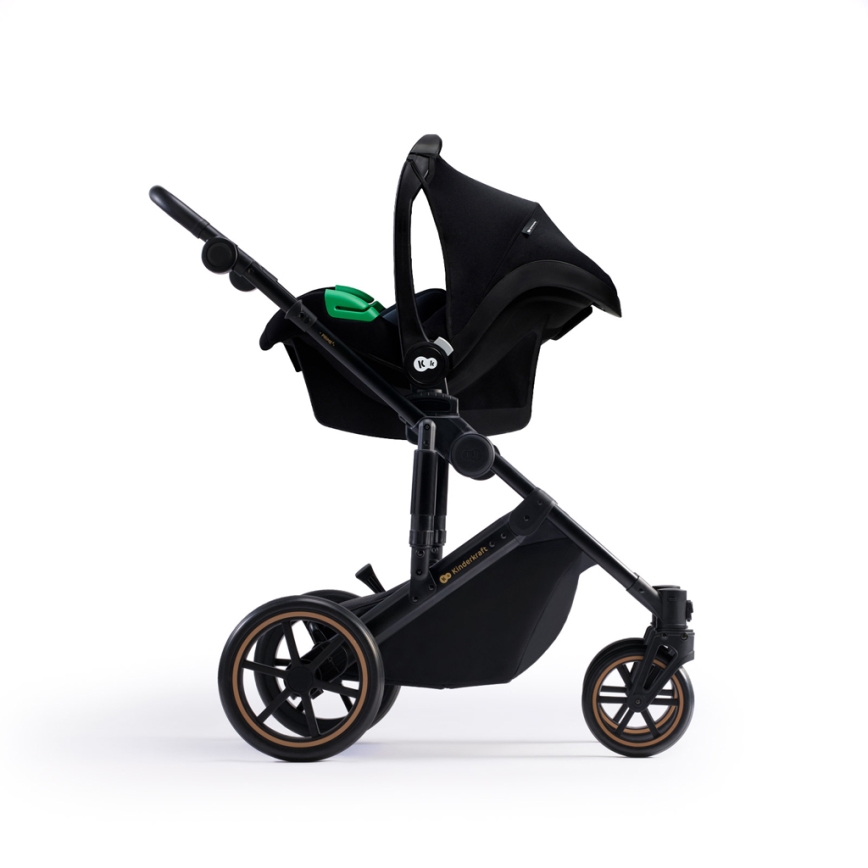 KINDERKRAFT SELECT - Kombinovaný kočárek 3v1 PRIME 2 Premium Sandrose beige + autosedačka