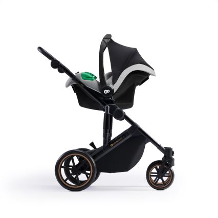 KINDERKRAFT SELECT - Kombinovaný kočárek 3v1 PRIME 2 Premium Shadow grey + autosedačka
