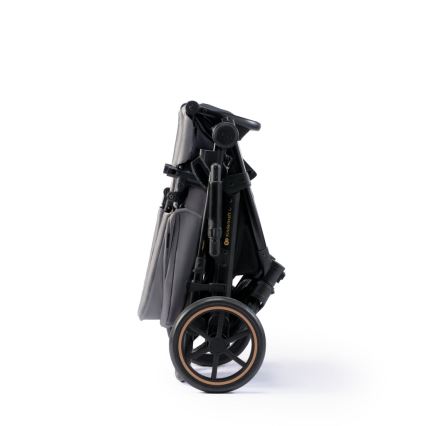KINDERKRAFT SELECT - Kombinovaný kočárek 3v1 PRIME 2 Premium Shadow grey + autosedačka