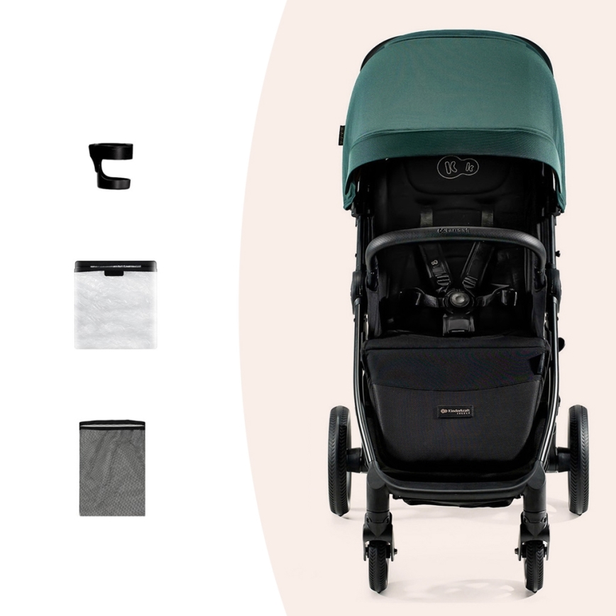KINDERKRAFT SELECT - Sportovní kočárek MITZY Jade green