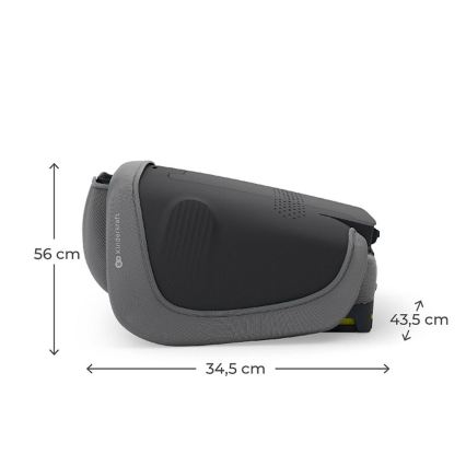 KINDERKRAFT - Skládací autosedačka UNITY 2 i-Size 100-150 cm šedá