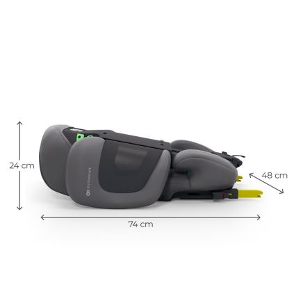 KINDERKRAFT - Skládací autosedačka XPAND 2 PRO 100-150 cm šedá