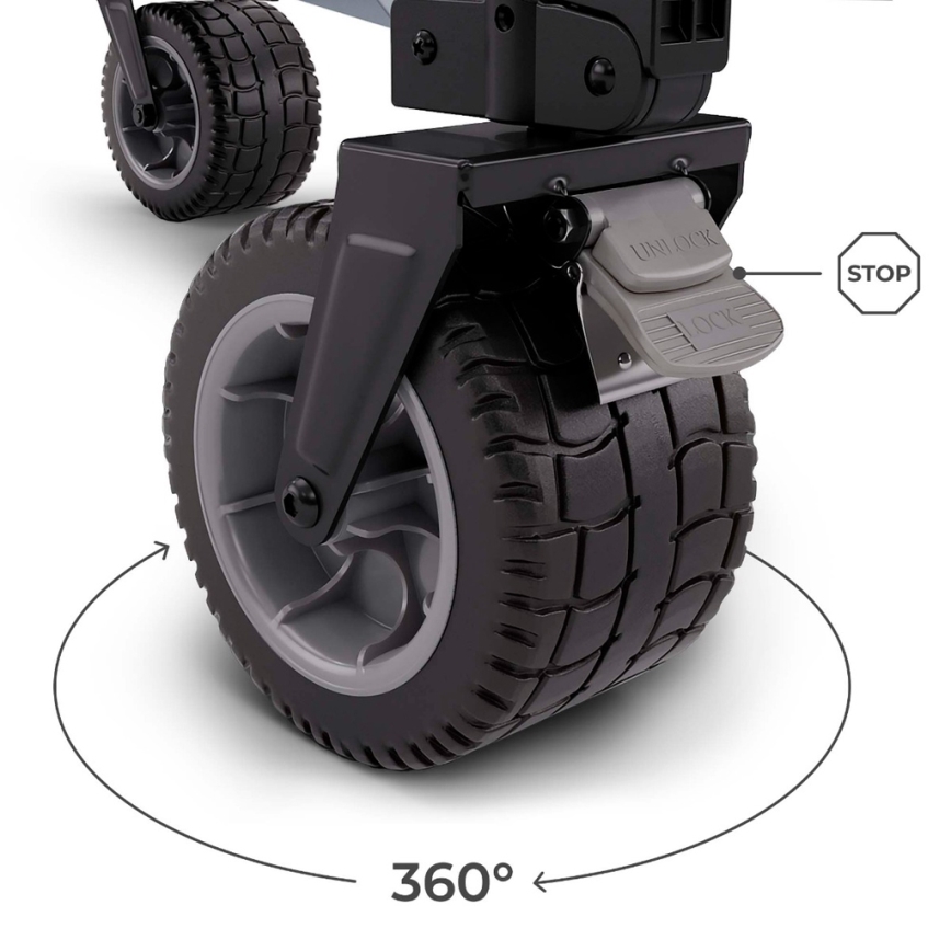KINDERKRAFT - Skládací přepravní vozík WAGON ROLLSTER modrá