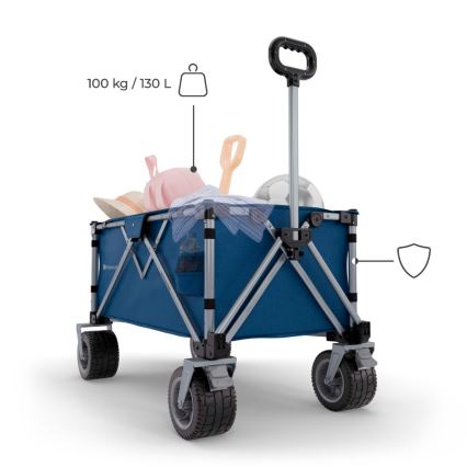 KINDERKRAFT - Skládací přepravní vozík WAGON ROLLSTER modrá
