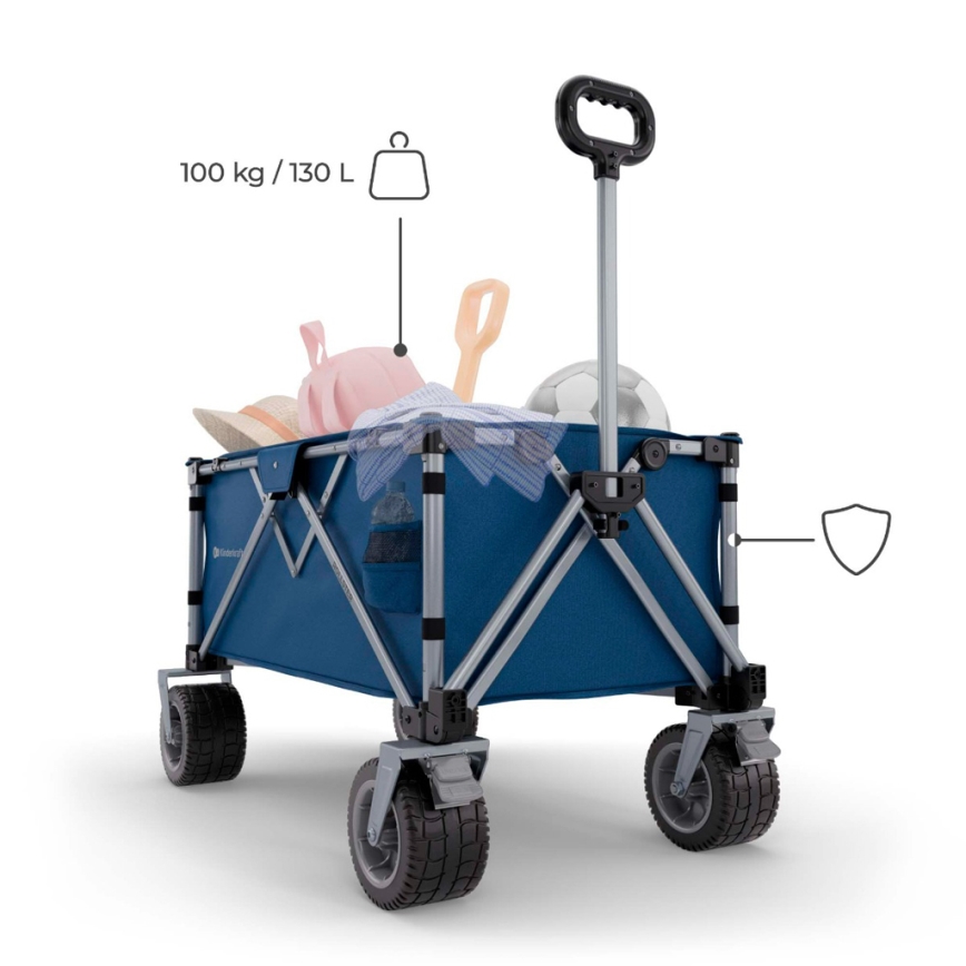KINDERKRAFT - Skládací přepravní vozík WAGON ROLLSTER modrá