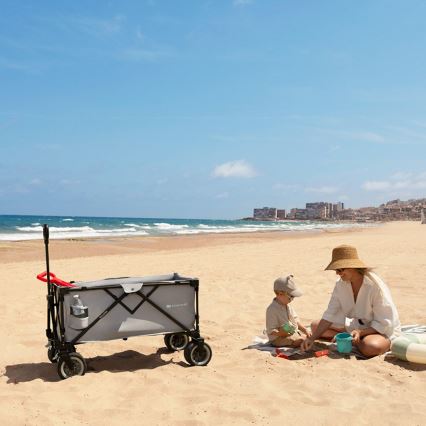 KINDERKRAFT - Skládací přepravní vozík WAGON ROLLSTER šedá