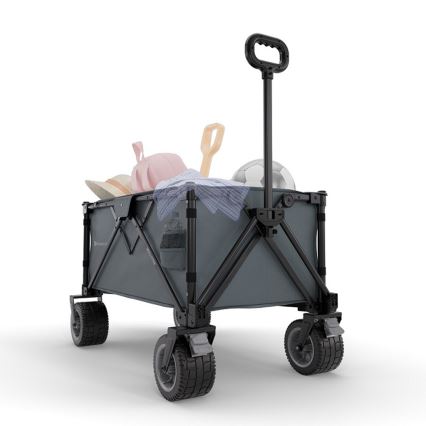 KINDERKRAFT - Skládací přepravní vozík WAGON ROLLSTER šedá