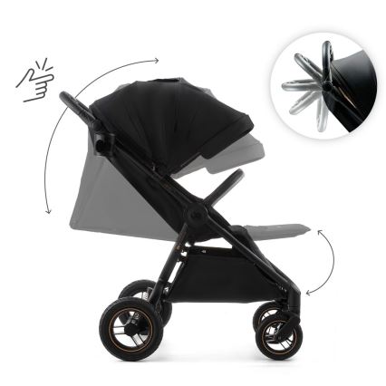 KINDERKRAFT - Sportovní kočárek MITZY Air Black